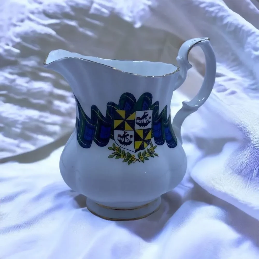 VINTAGE ROYAL ALBERT SCOTTISH TARTAN CAMPBELL BONE CHINA CREAM